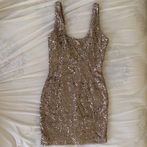 Bronze Sequin Dress